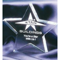 Clear Paperweight Star Acrylic Award - 5"x5"